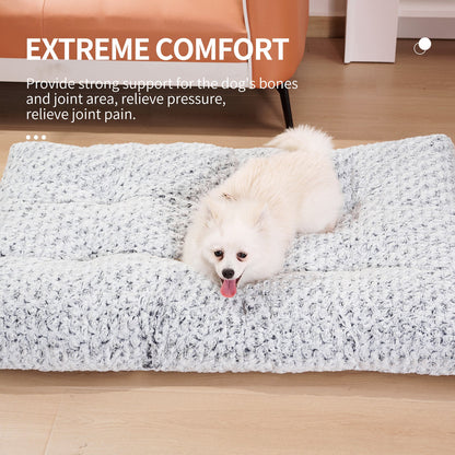 Thickened Rose Velvet Dog Bed